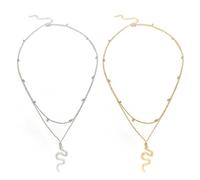 YSJCHEBS 2 Stück Schlangen-Schlank-Taille-Anhänger, Bauchkette Gold, Taillenkette, Taillenkettengürtel Für Frauen, Geschichtete Perlen-Taillenkette Gold, Strand-Taillenkette