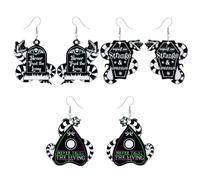 YSJCHEBS 3 Paar Schlangenelement-Ohrringe, Lustige Ohrringe, Kreative Design-Ohrringe, Party-Kleidungszubehör, Acryl-Cartoon-Ohrringe