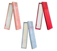 YSJCHEBS 3 Stück Halsketten-Aufbewahrungsbox, Schmuck-Display-Box, Schmuckverpackungszubehör, Halsketten-Geschenkbox, Rechteckige Geschenkbox