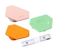 YSJCHEBS 3 Stück Magnetische Nähmaschinenlehren, 1 Stück Maßband, Einfarbiger Magnetnäher, Multifunktionale Starke Magnetlehren, Polygonales Nähzubehör Mit Skala