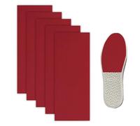 YSJCHEBS 5 Stück Rote Anti-Rutsch-Matten Für Sohlen, Schneidbare Anti-Rutsch-Aufkleber, Verschleißfeste Silikonmatten, Anti-Rutsch-Matten Für High-Heels-Sohlen, Anti-Rutsch-Zubehör Für Schuhe