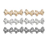 YSJCHEBS 6 Stück Schleifen-Taillenschnalle, Abnehmbare Metall-Taillenschnalle, Jeans-Taillenspanner, Taillenverstellschnalle, Hosen-Taillen-Zubehör-Dekoration