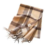 YsRoad Schal Damen - Weiches Warmer -Schal Mit Fransen, grün, blau, schwarz, rot