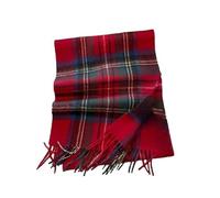 YsRoad Schal Kariert Damen - Weiches Wolle Warmer Winter-Schal Kariert XXL Mit Fransen 188x32cm, grün, blau, schwarz, rot