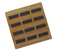 YsXoWiui Ear Tray Showcase Schmuckablage mit 15 Steckplätzen Schmuckaufbewahrung Organizer Einsatz für Display Schmuckkasten für, Schwarz