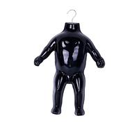 YsXoWiui Kinder Schneiderpuppe, Kinder Kleiderpuppe, Bekleidungsdisplay, 55 cm Hoch, mit Festen Socken, Schaufensterpuppe, Schaufensterpuppenkörper, Schwarz