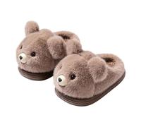 YTGHBIML Hausschuhe für Damen, Meerschweinchen-Hausschuhe, Flauschige Maus, Plüsch-Hausschuhe, Flauschige, niedliche Tier-Hausschuhe, rutschfeste Schuhe für den Innenbereich