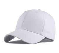 YTNKIV Oversize Big Head Hat XXL Unisex Baseball Cap Large Head Hat Unisex Sonnenhut Plus 23.6"-25.5" (60-65cm), weiß, Einheitsgröße