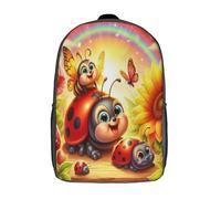 YTPONBCSTUG Marienkäfer Kindergartenrucksack Wasserdicht Rucksäcke 3D cartoon Tier Pattern Kinder Schultasche Kindergartentasche