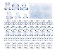 YTtkku 600 Stück Ohrring Stopper 6 Verschiedene Formen Weiche Rückseiten Ersatz Kugelkupplung Silikon Durchsichtiges Gummi Ohrring Stopper Für Ohrstecker Für Draht Ohrring Rücken