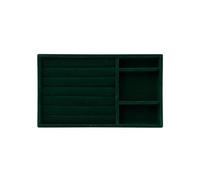 YTtkku Stabile Fusselfreie Schmuckablage Für Ringe Organizer Mit Mehreren Schlitzen Für Die Aufbewahrung Von Ohrringen Und Ringen in Einer Schublade Oder Einer Kommode. Schmuckhalter