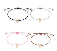 YTtkku Wunderschönes Gewebtes Armband Accessoire Farbenfroh Handgefertigt Mit Zartem Engel/Herz Anhänger Für Studentinnen. Wunderschöner Engel/Herz Anhänger