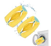 YTUGIL Schuhwaschbeutel Waschmaschine Schuhbeutel Waschmaschine, Sneaker Wash Bag, Sneaker Waschbeutel Waschmaschine, Waschbeutel Schuhe Waschmaschine, Beutel Schuhe Waschmaschine - 2pcs Gelb
