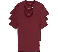 YTWOO 3er Pack Basic T-Shirts aus Bio-Baumwolle|Burgunderrot 2XL|Unisex Premium Baumwolle 180 g/qm Bio T-Shirts nachhaltig, fair produziert Organic Shirts Bio T-Shirts Damen Herren Rundhals T-Shirts