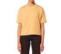 YTWOO Damen Boxy T-Shirt aus Bio-Baumwolle Gelb XS