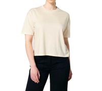 YTWOO Damen Boxy T-Shirt aus Bio-Baumwolle Natural M