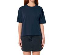 YTWOO Damen Boxy T-Shirt aus Bio-Baumwolle Navyblau XL