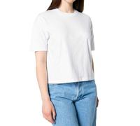 YTWOO Damen Boxy T-Shirt aus Bio-Baumwolle Weiß S