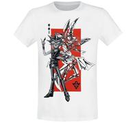 Yu Gi Oh! Yami Yugi & Dark Magician Herren-T-Shirt, Weiß, M, Weiß, Medium