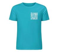 YuanDiann Lustiges Fu QR Code T-Shirt, Fuck You QR Code Shirts Unisex Lustiges Baumwoll Tee Oberteile für Damen und Herren Geschenke Himmelblau 3XL
