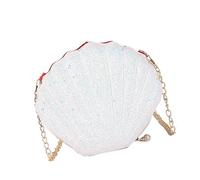 Yuannee Damen Muschel Tasche,Frauen Mädchen Glitter Pailletten Mini Perle Shell Handtasche Muschel Sammeltasche Meerjungfrau Tasches Kinder Strandtasche Tasche für Hochzeit Wedding Party