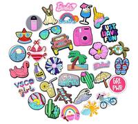 Yuannee Schuh Charms,35 PCS Cartoon Schuhblumen Croc Pins Schuhanstecker Dekorative Pins Charms Schuh Schuhanstecker Diy Schuhdekorationszubehör für Kinder Mädchen und Jungen