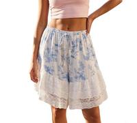 Yuanpgky Leichte Damen Skort mit Rüschen Saum für Sommer | Rüschen-Saum, luftiges Design, perfekt für heiße Sommertage, leichtes Tragegefühl