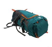 Yuanpgky Wanderrucksack für Camping, Trekking, Touren, wasserabweisend, Nylon, Outdoor-Reisen, Tagesrucksack mit atmungsaktivem Netzrücken und verstellbaren Trägern, Regenschutz, Seeblau