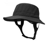 YUECIBAI Bucket Hat Hut Damen Herren Beach Surf Cap Mesh Atmungsaktiver Sonnenhut Outdoor Angelmütze Kinn Verstellbarer Fischerhut 55-60Cm Schwarz