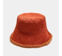 YUECIBAI Bucket Hat Hut Damen Herren Reversible Eimerhut Damen Cap Cord Fischerhüte Sonnencreme Panama Caps Orange
