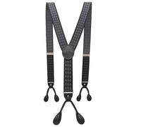 YUECIBAI Hosenträger Suspender Hosenträger Mit Knöpfen Für Erwachsene Hosenträger Mit Y-Rücken Für Herren Ligas Tirantes Stretch 2