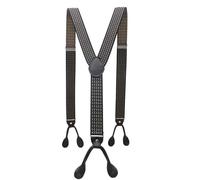 YUECIBAI Hosenträger Suspender Hosenträger Mit Knöpfen Für Erwachsene Y-Rückenform Für Herren Ligas Tirantes Stretch 16