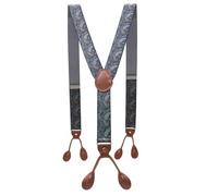 YUECIBAI Hosenträger Suspender Unisex Vintage Hosenträger Herren Hosenträger Verstellbar 6 Knopf Hosenträger Elastische Y-Form Riemen Hosen Hosen 7