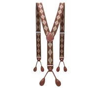 YUECIBAI Hosenträger Suspender Unisex Vintage Hosenträger Herren Hosenträger Verstellbar 6 Knopf Hosenträger Elastische Y-Form Riemen Hosen Hosen 1