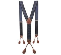 YUECIBAI Hosenträger Suspender Unisex Vintage Hosenträger Herren Hosenträger Verstellbare 6-Knopf-Hosenträger Elastische Y-Förmige Trägerhose 05