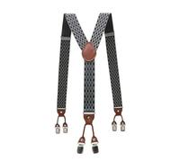 YUECIBAI Hosenträger Suspender Vintage Elastische Legierung 6 Clips Männlich Casual Hosenträger Kommerziellen Western-Stil Hosen Mann Der Hosenträger Strap 16