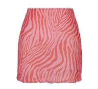 YUECIBAI Hübscher Rock Bleistiftrock Rock Tie Dye Print Mesh Doppels Chicht Mini Röcke Damen Streetwear Goth Vintage Rock L Roses Wirl