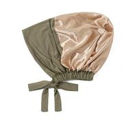 YUECIBAI Schal Damen Doppels Chicht Modal Satin Hijab Kappe Unterkappe Mit Krawatte Bonnet Hijabs Für Frauen Schals Turban Bandana 6