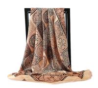 YUECIBAI Schal Damen Mode Haar Schal Für Frauen Seide Satin Hijab Schal 90Cm * 90Cm Quadratische Halstücher Halstuch Schals Für Damen 90X90Cm 01