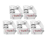 Yuecoom 5 Stück Nähfüße, 5-20 Mm Verstellbarer Gewindebohrer-Bias-Binderfuß, Zubehör Für Die Befestigung von Haushaltsnähmaschinen Für Singer, JUKI, Acme, Feiyue