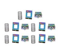 Yuecoom Taschenschloss, 5 Set Drehverschlüsse, Bunt, Rechteckig, Langlebig, Exquisite Taschenverschlüsse Für DIY Umhängetaschen, Geldbörsen, Handtaschen