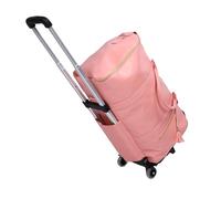 YUEHISY Reisetasche, Großes Fassungsvermögen, Weicher Ledergriff, Wasserdichte Kleidungs-Aufbewahrungstasche mit Abnehmbarem Griff für Reisen, 40 L (PINK)