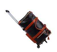 YUEHISY Reisetasche, Großes Fassungsvermögen, Weicher Ledergriff, Wasserdichte Kleidungs-Aufbewahrungstasche mit Abnehmbarem Griff für Reisen, 40 L (Dunkelbraun)