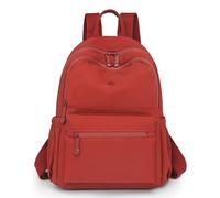 YUESITE Rucksack Damen Wasserdicht Nylon Damenrucksack Casual Daypack Frauen Elegant Schultertasche Cityrucksack Reiserucksack für Reisen Schule Arbeit (Rot)
