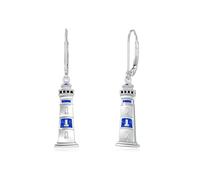 YueYuan Leuchtturm Ohrringe 925 Sterling Silber Maritimer Schmuck Meer Leuchtturm Schmuck Blau Ohrringe für Damen