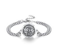 YueYuan Pixiu Armband 925 Sterling Silber Feng Shui Pixiu Charms Armband Fengshui Wohlstandsarmband Glücksarmband Schutzarmband Bringt Reichtum und viel Glück