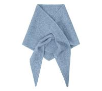 YueYue Poncho Damen Dreieckschal Schultertuch Umhang Frühling Herbst Winter Gestrickt Warm Dekorativ Umschlagtuch Schal Scarf Halstuch Kopftuch Dreieckstuch Stola für Frauen Mädchen(Blue-3, One Size)