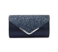 YUEZHAN Abendtasche Damen Clutch Glitter Bling Elegant Modische Umschlag Clutch Tasche Party Hochzeit Handtasche Für Frauen Abendessen Tasche Blau