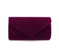 YUEZHAN Abendtasche Damen Clutch Rote Farbe Frauen Abend Taschen Cover Umschlag Design Party Hochzeit Mädchen Handtaschen Schulter Kupplung Samt Mode Geldbörse Ym9338Lila