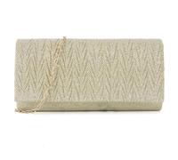 YUEZHAN Abendtasche Damen Clutch Stilvolle Glitzer-Umschlag-Clutch-Abend Tasche Mit Abnehmbarem Ketten Gurt Für Frauen Elegante Hochzeits-Hochzeits-Abschluss Ball-Party-Handtasche Gold